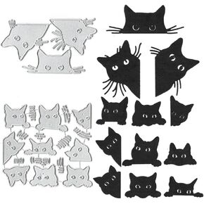 Dinosaur Cutting Dies Animals Die Cuts for Card Making, Catoon Dinosaur Die Cut Embossing Stencil Template Tool for DIY Scrapbooking Photo Album Card Craft Decoration Supplies