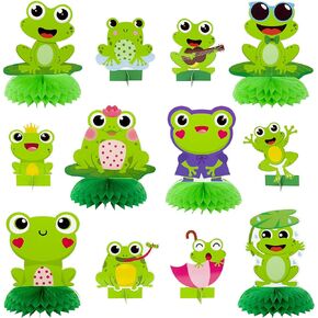 12 قطعة من Xqumoi في فصل الصيف الضفدع خلية النحل أغطية طاولة مزدوجة الوجهين 3D بطاقات تزيين الجدول كيت الربيع الحشرات تحت عنوان لوازم الحفلات صور بوث للديكور للأطفال in Kuwait