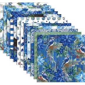 Christmas Scrapbook Paper Pad, 24 Sheets of Blue watercolor flowers Double Sided Decorative Paper, Scrapbook DIY Decorative Background Cardstock, Card Making Supplies Craft Paper in Saudi Arabia