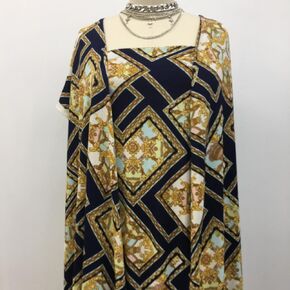 نسيج بولي سباندكس مطبوع بنمط Texco Inc/ كريب مطاطي 4 طرق للمشروعات اليدوية/تصميم المحادثة، نعناع بحري 5 ياردات in Kuwait