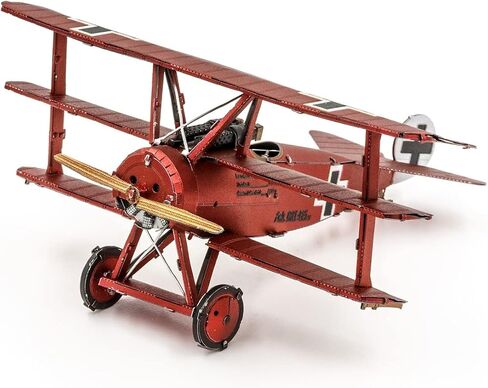 Metal Earth Fascinations Fokker Dr. I Triplane 3D Metal Model Kit Bundle with Tweezers in Saudi Arabia