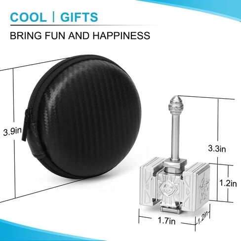 Generic Paladin Hammer Fidget Hand Spinner هدية للأطفال البالغين، لعبة تخفيف الإصبع الدورانية القابلة للتحويل ADHD مصنوعة من المعدن مع ألعاب مكتب تحمل فولاذية عالية السرعة ومنخفضة الضوضاء، فضي in Kuwait