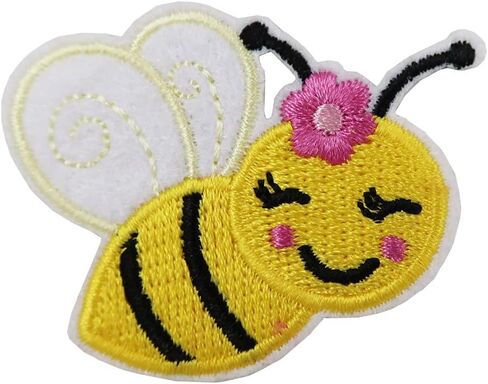 Cute-Patch Honeybee Bee Embroidered Iron on Patch in Saudi Arabia