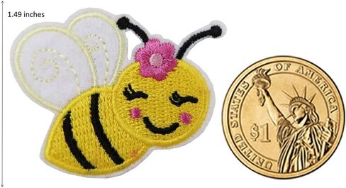Cute-Patch Honeybee Bee Embroidered Iron on Patch in Saudi Arabia