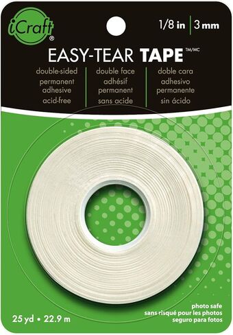 iCraft Easy-Tear Double-Sided Adhesive Tape, 1/2" x 25 Yards in Kuwait