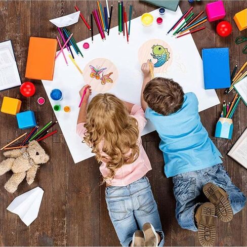 10 قطع من الدوائر الخشبية للحرف اليدوية، أقراص خشبية مستديرة غير مكتملة مقاس 17.78 سم، دائرة قماش شماعات الباب، لوحة خشب تصميم الباب، دوائر خشبية مصنوعة يدويًا in Kuwait