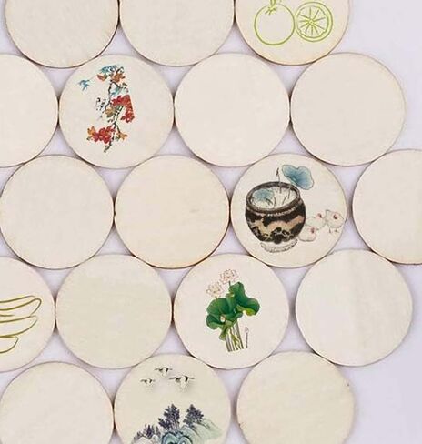 10 قطع من الدوائر الخشبية للحرف اليدوية، أقراص خشبية مستديرة غير مكتملة مقاس 17.78 سم، دائرة قماش شماعات الباب، لوحة خشب تصميم الباب، دوائر خشبية مصنوعة يدويًا in Kuwait