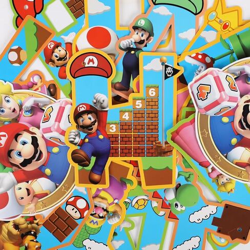 لافتة بتصميم كرتوني لعيد ميلاد سعيد، لافتة العاب فيديو كاواي خلفية لحفلات اعياد الميلاد للاطفال والبنات والاولاد والمراهقين والبالغين، لوازم تزيين حفلات اعياد الميلاد in Kuwait