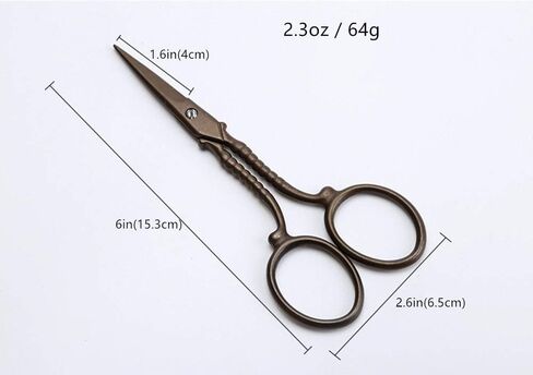 مقص مطرز بطول 15.24 سم، مقص يدوي الصنع من HITOPTY أدوات يدوية للتغييرات الخياطة والتخطيط لفنانين مكتب المنزل Dressmakers in Kuwait