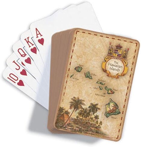 Island Heritage The Hawaiian Islands Map Playing Cards in Saudi Arabia