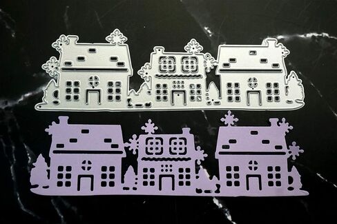 Metal Christmas Tree Lamp Lantern Cutting Dies Embossing Stencil Template Die Cuts for Card Making Scrapbooking Paper Craft Album Stamps DIY Christmas Decor in Kuwait