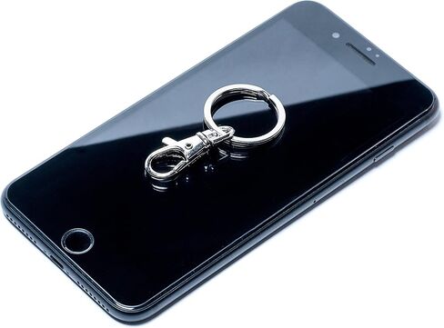 DolyaCrystal 1inch Key Ring with Snap Hook, Ring Keychain for Car, Home and Needlework (10 Pack) in Saudi Arabia