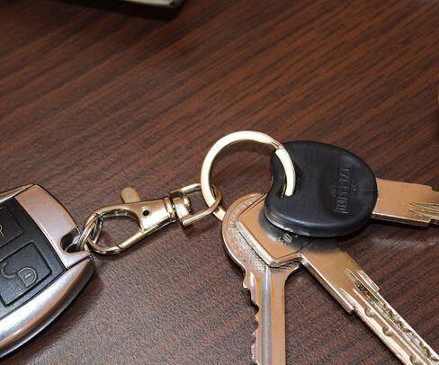 DolyaCrystal 1inch Key Ring with Snap Hook, Ring Keychain for Car, Home and Needlework (10 Pack) in Saudi Arabia