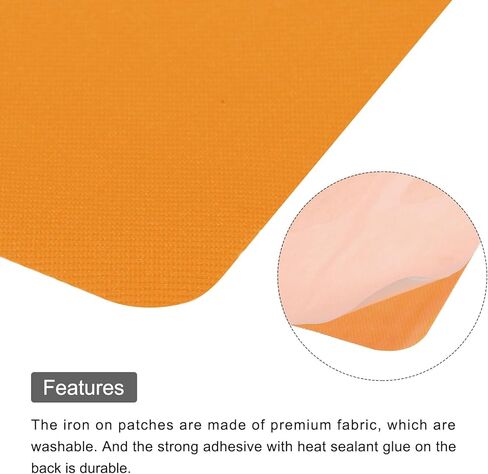 MECCANIXITY 16Pcs Iron on Patches Fabric Repair Patches Iron-On Mending Fabric Army Green 4.9"x3.7" for Clothes Repair, Pants, Bags Hole Repairing and Decoration in Saudi Arabia
