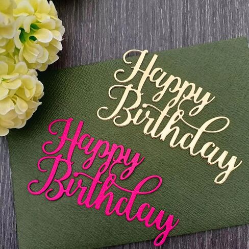 4 قطع قطع معدنية يموت قطع عيد ميلاد سعيد لصنع البطاقات، لوريتاريا الكلمات قطع يموت استنسلات لسكرابوكينغ بطاقات ورقية هدايا الديكور in Kuwait