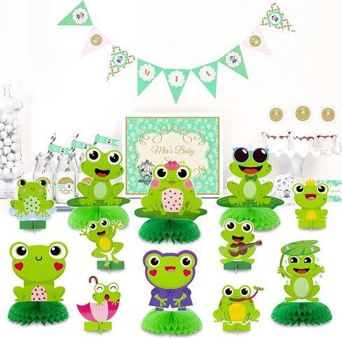 12 قطعة من Xqumoi في فصل الصيف الضفدع خلية النحل أغطية طاولة مزدوجة الوجهين 3D بطاقات تزيين الجدول كيت الربيع الحشرات تحت عنوان لوازم الحفلات صور بوث للديكور للأطفال in Kuwait