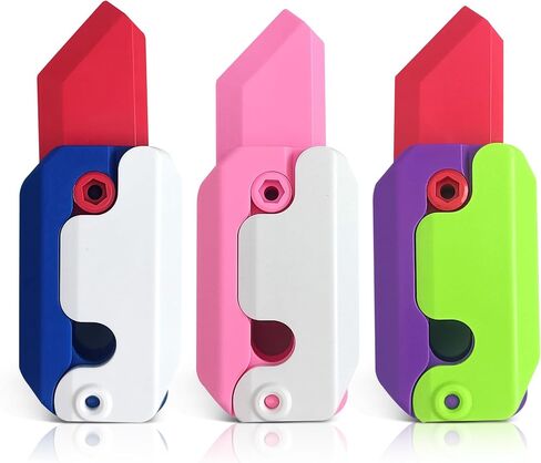 3Pcs Fidget Toys, 3D Printed Gravity Sensory Toys for Kids Adults, Small Carrot Fidget Toy, Anxiety Stress Relief Toy for ADHD, ADD and Autism, Best Party Favors for Kids Goodie Bags in Kuwait