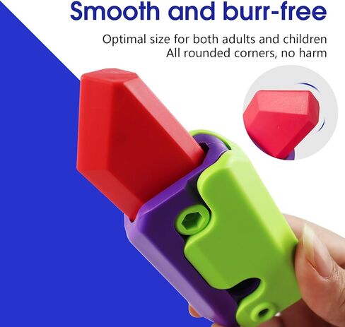 3Pcs Fidget Toys, 3D Printed Gravity Sensory Toys for Kids Adults, Small Carrot Fidget Toy, Anxiety Stress Relief Toy for ADHD, ADD and Autism, Best Party Favors for Kids Goodie Bags in Kuwait