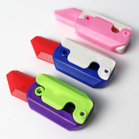 3Pcs Fidget Toys, 3D Printed Gravity Sensory Toys for Kids Adults, Small Carrot Fidget Toy, Anxiety Stress Relief Toy for ADHD, ADD and Autism, Best Party Favors for Kids Goodie Bags in Kuwait