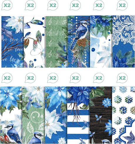 Parrtty Hurrican Christmas Plaid Origami Papers Double Sided (Christmas md7) in Saudi Arabia