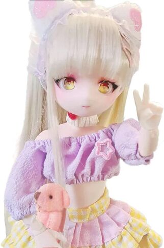 bositigo Pretty Anime Design BJD Dolls 1/6 11.8 بوصة كرة مفصلية دمية DIY ألعاب مع ملابس ملابس أحذية شعر مستعار مكياج، أفضل هدية عيد ميلاد للأميرة الفتيات والأطفال - ديانا in Kuwait