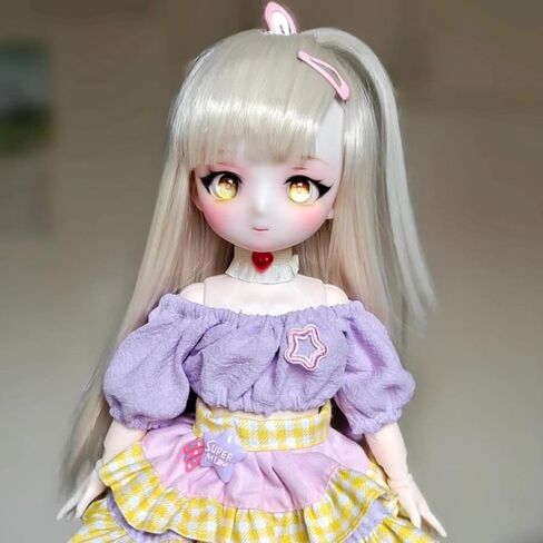 bositigo Pretty Anime Design BJD Dolls 1/6 11.8 بوصة كرة مفصلية دمية DIY ألعاب مع ملابس ملابس أحذية شعر مستعار مكياج، أفضل هدية عيد ميلاد للأميرة الفتيات والأطفال - ديانا in Kuwait