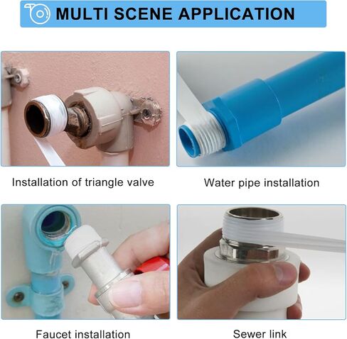 PTFE ختم الشريط PTFE شريط مانع التسرب الموسع، 7 مم × 3 مم طول 10 متر شريط لاصق من مادة PTFE in Kuwait