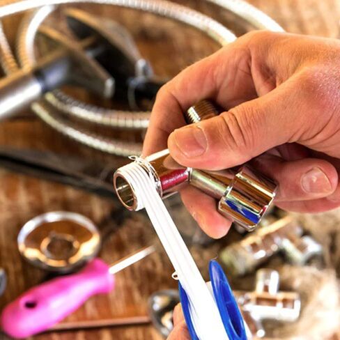 PTFE ختم الشريط PTFE شريط مانع التسرب الموسع، 7 مم × 3 مم طول 10 متر شريط لاصق من مادة PTFE in Kuwait