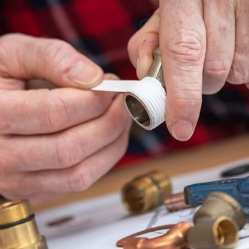 PTFE ختم الشريط PTFE شريط مانع التسرب الموسع، 7 مم × 3 مم طول 10 متر شريط لاصق من مادة PTFE in Kuwait