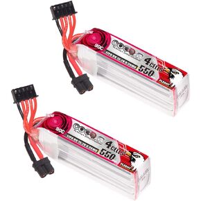2 Packs CODDAR 650mAh 4S 15.2V 100C HV LiPo Battery with XT30 Connector for BETAFPV X-Knight 4inch 4S CD4S650100HV CD4S650100HV