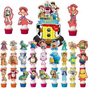 31 قطعة من قصة لعبة اللعبة قطعة واحدة من أعلى الكعك و30 قطعة من أغطية الكب كيك لمستلزمات تزيين الكيك في حفلات أعياد الميلاد in Kuwait