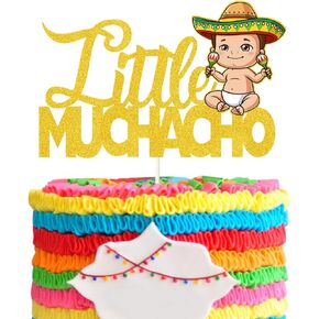 Charrito Cake Topper, Llittle Muchacho Cake Decor, Mexican Fiesta Theme Birthday Party, Baby Shower, Birthday Party Theme Decorations Supplies.