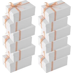 12 علبة هدايا من ولوساكسي مقاس 9.5 × 6.6 × 4 انش (لون ابيض) in Kuwait