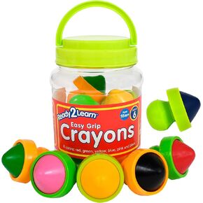 READY 2 LEARN Easy Grip Crayons for Toddlers, 6 Colors, Non-Toxic in Kuwait