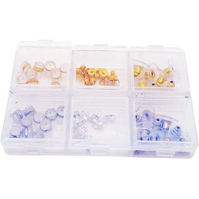 60Pcs Earring Backs with Pad by KoberrLi, Soft Silicone Earring Backs Stopper for Stud Ear Rings, Heavy Earring(Silver and Gold) in Kuwait