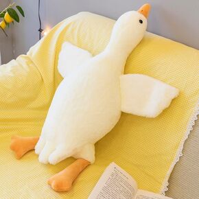 HPOSAN Goose Stuffed Animal Toy Cute Giant White Goose Stuffed Animal Duck Plush Super Soft Hugging