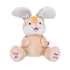 Nuby Peek a Boo Friends Animated Plush Toy with Music and Interactive Play, Baby Elephant
