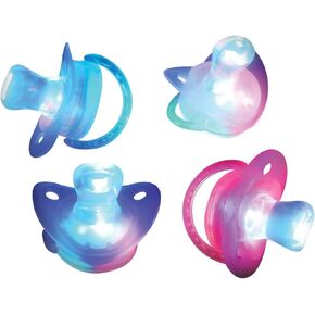 ArtCreativity Light Up LED Pacifier Toys - Set of 4 - Flashing Rave Binkies for EDM Party and Concert - 100% Non-Toxic - Batteries Included - Gag Joke Gift - Binky Party Favors for Kids and Adults in Kuwait