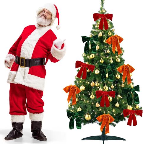 شريط مخملي أخضر 2 لفة 2 ياردة × 2 بوصة شريط مخملي متوتر لعيد الميلاد لتغليف الهدايا، شريط مخملي عتيق لتزيين إكليل شجرة عيد الميلاد، باقة زهور، مقطع فيونكة شعر، حرفة يدوية (أخضر) in Kuwait