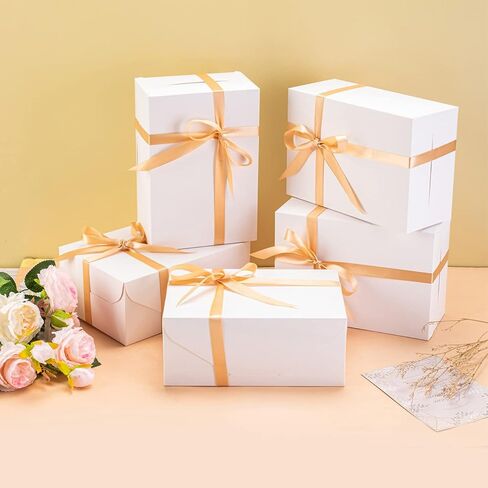 12 علبة هدايا من ولوساكسي مقاس 9.5 × 6.6 × 4 انش (لون ابيض) in Kuwait