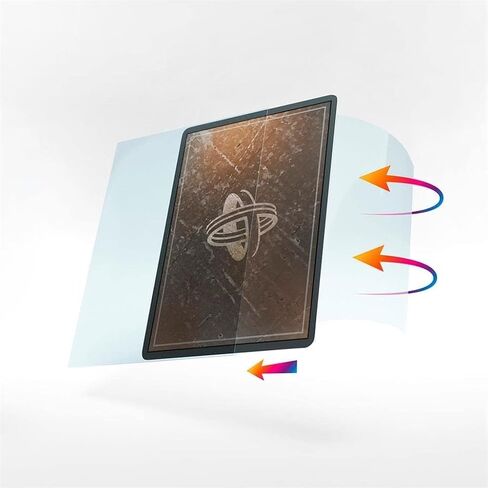 Closable Inner Sleeves | Pack of 100 Clear Standard Card Game Sleeves | Extra-High Clarity | Professional Protection for Up to 100 TCG Decks, Card Games and Board Games | Made by Gamegenic in Saudi Arabia