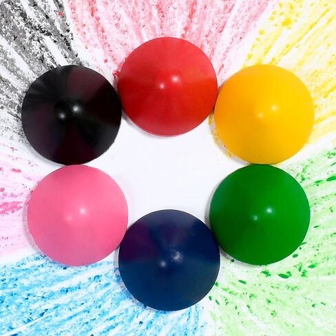 READY 2 LEARN Easy Grip Crayons Refills - 6 Colors - Ages 18m+ - Non-Toxic Toddler Crayons - Handles Sold Separately in Saudi Arabia