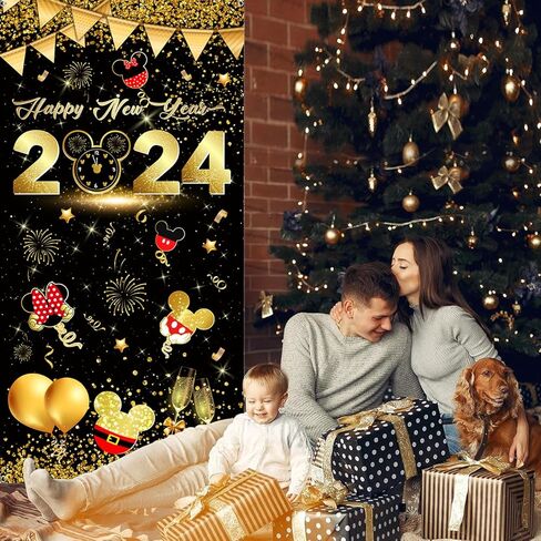 Happy new year decorations door banners in Kuwait