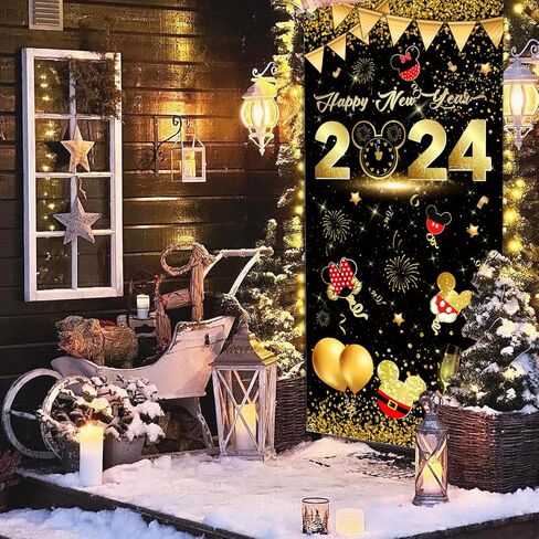 Happy new year decorations door banners in Kuwait