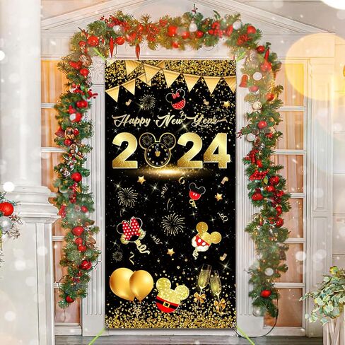 Happy new year decorations door banners in Kuwait