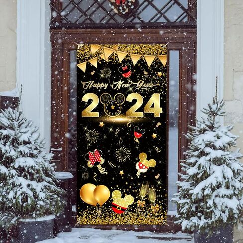 Happy new year decorations door banners in Kuwait