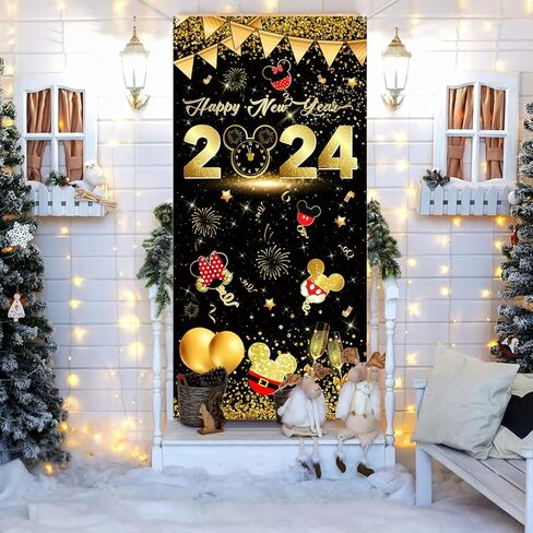 Happy new year decorations door banners in Kuwait