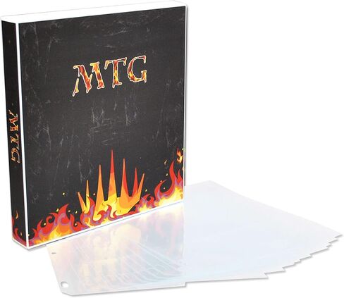 حافظة بطاقات UniKeep للعبة Magic The Gathering مع 25 صفحة من بطاقات اللعب - تحمل ما يصل إلى 450 بطاقة MTG (النرد) in Kuwait
