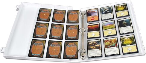 حافظة بطاقات UniKeep للعبة Magic The Gathering مع 25 صفحة من بطاقات اللعب - تحمل ما يصل إلى 450 بطاقة MTG (النرد) in Kuwait