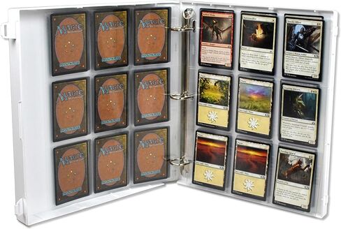 حافظة بطاقات UniKeep للعبة Magic The Gathering مع 25 صفحة من بطاقات اللعب - تحمل ما يصل إلى 450 بطاقة MTG (النرد) in Kuwait